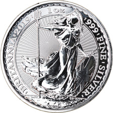 Coin, Great Britain, Britannia, 2 Pounds - 1 Oz, 2019, MS(65-70), Silver