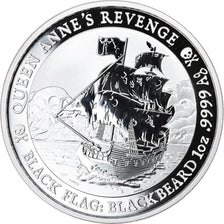 Coin, Tuvalu, Queen Anne's Revenge, 1 Dollar, 2019, 1 Oz, MS(65-70), Silver
