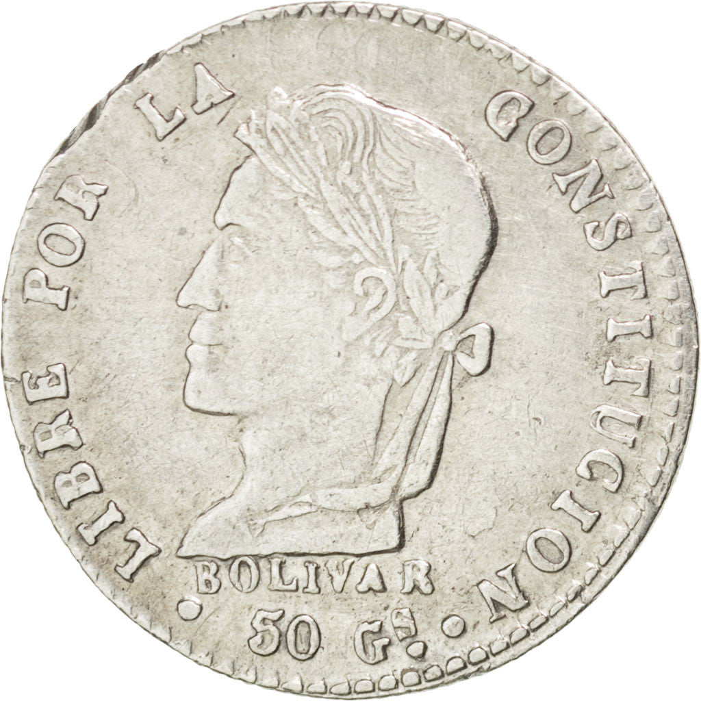 Moneda, Bolivia, Sol, 1860, Potosi, MBC, Plata, KM:134.2