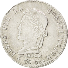 Munten, Bolivia, Sol, 1860, Potosi, ZF, Zilver, KM:134.2