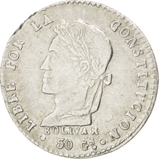 Moneda, Bolivia, Sol, 1860, Potosi, MBC, Plata, KM:134.2