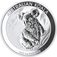 Coin, Australia, Australian Koala, 1 Dollar, 2019, 1 Oz, MS(65-70), Silver