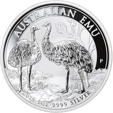 Coin, Australia, Australian Emu, 1 Dollar, 2019, 1 Oz, MS(65-70), Silver