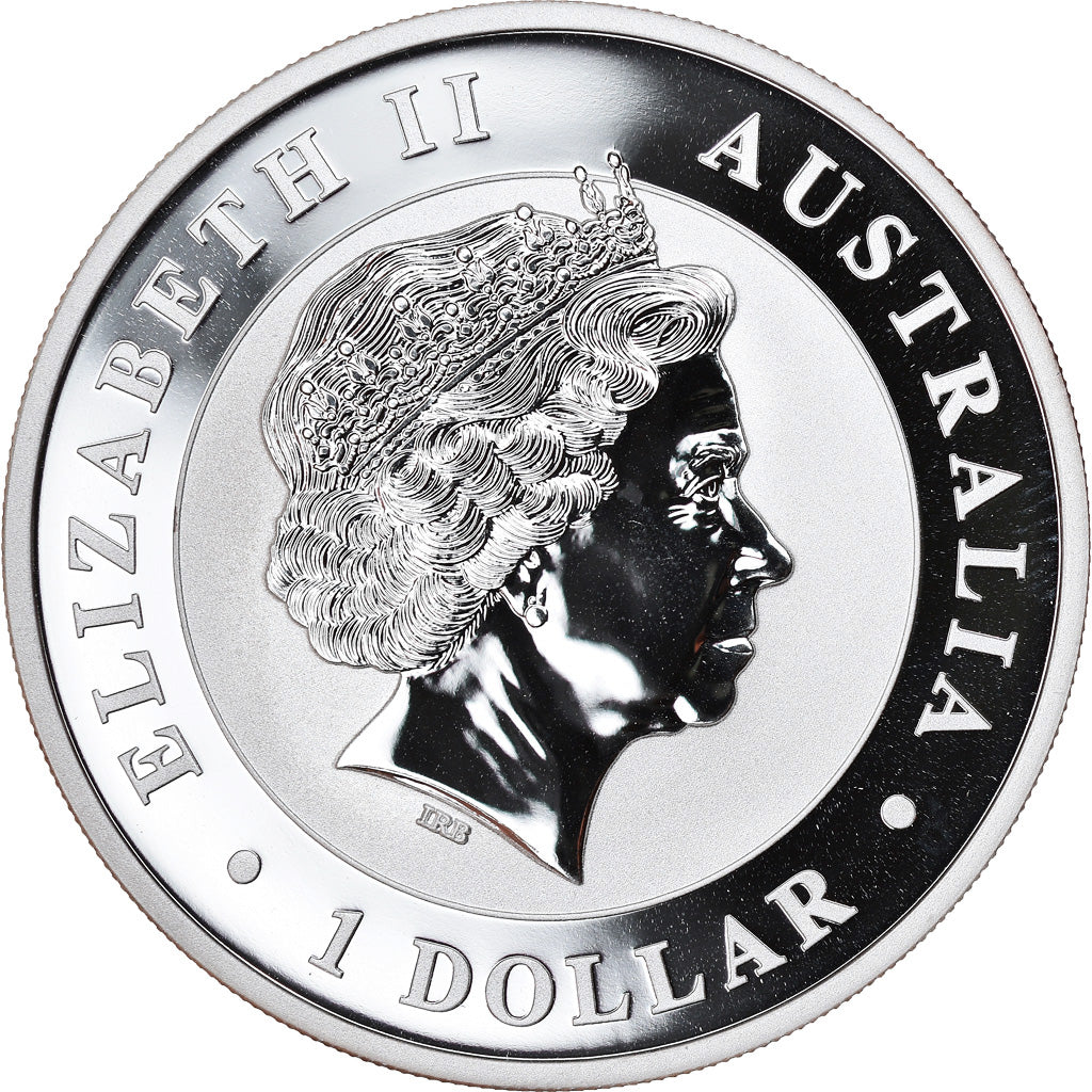 Coin, Australia, Australian Kookaburra, Dollar, 2012, 1 Oz, MS(65-70), Silver