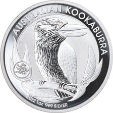 Moneta, Australia, Australian Kookaburra, Dollar, 2012, 1 Oz, MS(65-70), Srebro