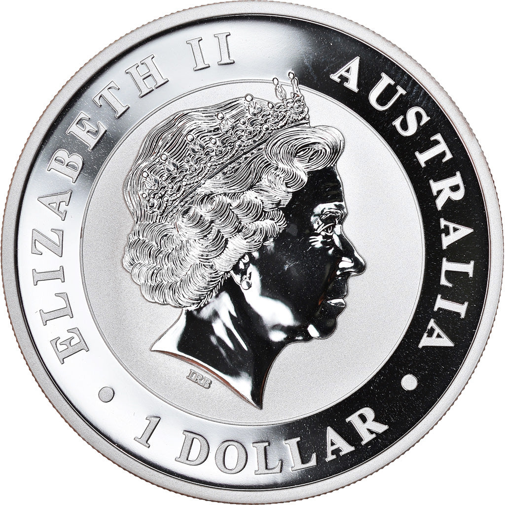 Coin, Australia, Australian Kookaburra, Dollar, 2012, 1 Oz, MS(65-70), Silver