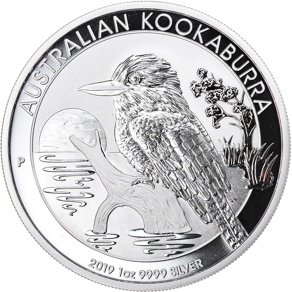 Coin, Australia, Australian Kookaburra, Dollar, 2019, 1 Oz, MS(65-70), Silver