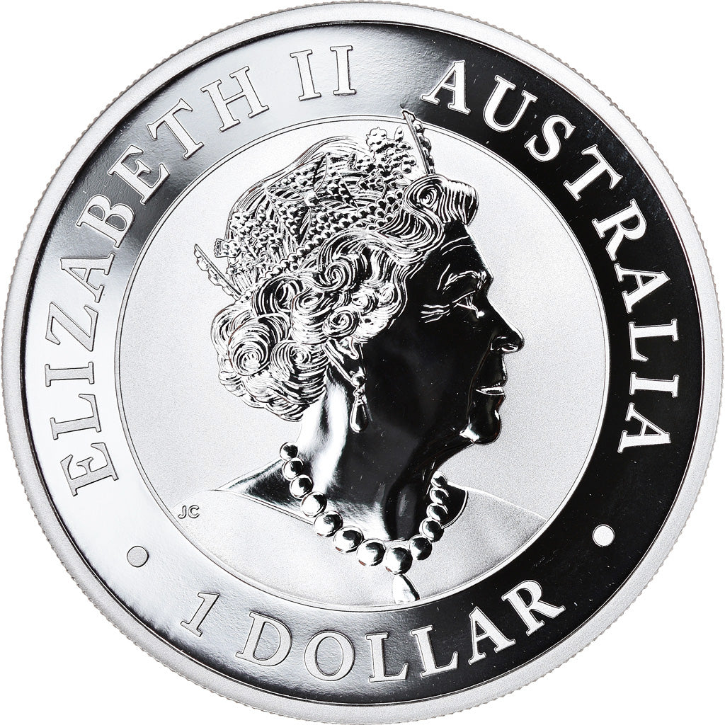 Coin, Australia, Australian Kookaburra, Dollar, 2019, 1 Oz, MS(65-70), Silver