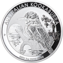 Coin, Australia, Australian Kookaburra, Dollar, 2019, 1 Oz, MS(65-70), Silver