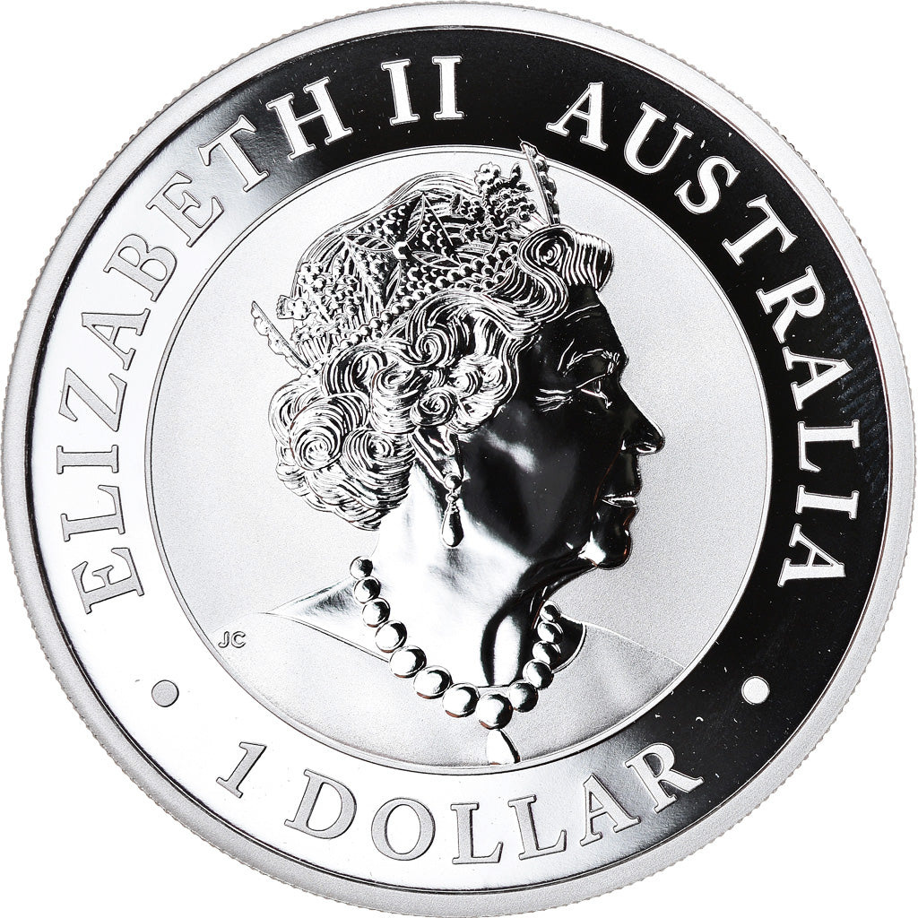 Coin, Australia, Australian Kookaburra, Dollar, 2019, 1 Oz, MS(65-70), Silver
