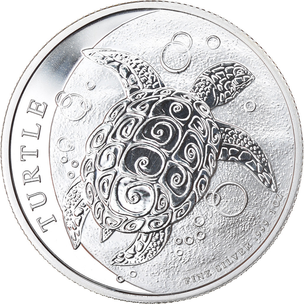Coin, Niue, Elizabeth II, Hawksbill Turtle, 2 Dollars, 2019, 1 Oz, MS(65-70)