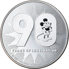 Coin, Niue, 90th anniversary of Mickey Mouse, 2 Dollars, 2018, 1 Oz, MS(65-70)