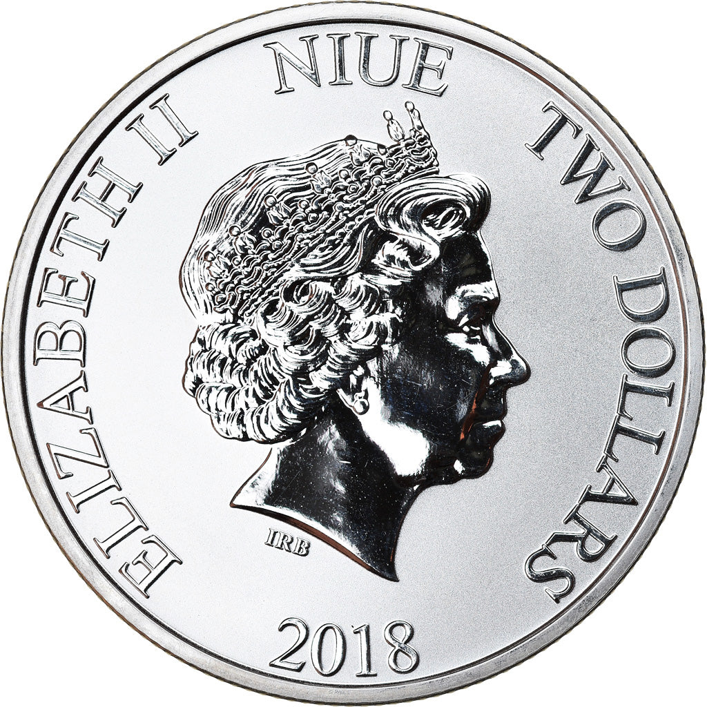 Coin, Niue, 90th anniversary of Mickey Mouse, 2 Dollars, 2018, 1 Oz, MS(65-70)