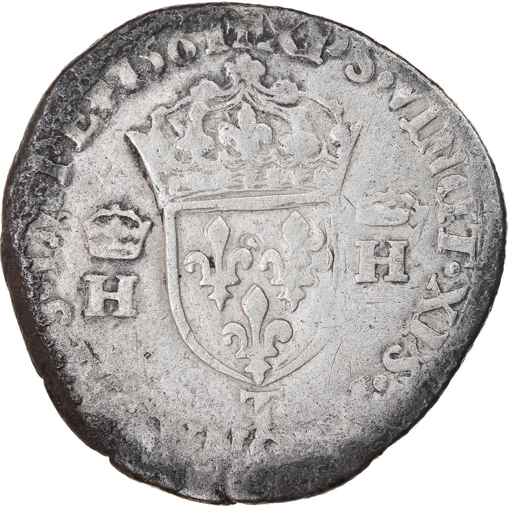 Münze, Frankreich, Charles IX, Teston, 1561, Nantes, S, Silber, Sombart:4558