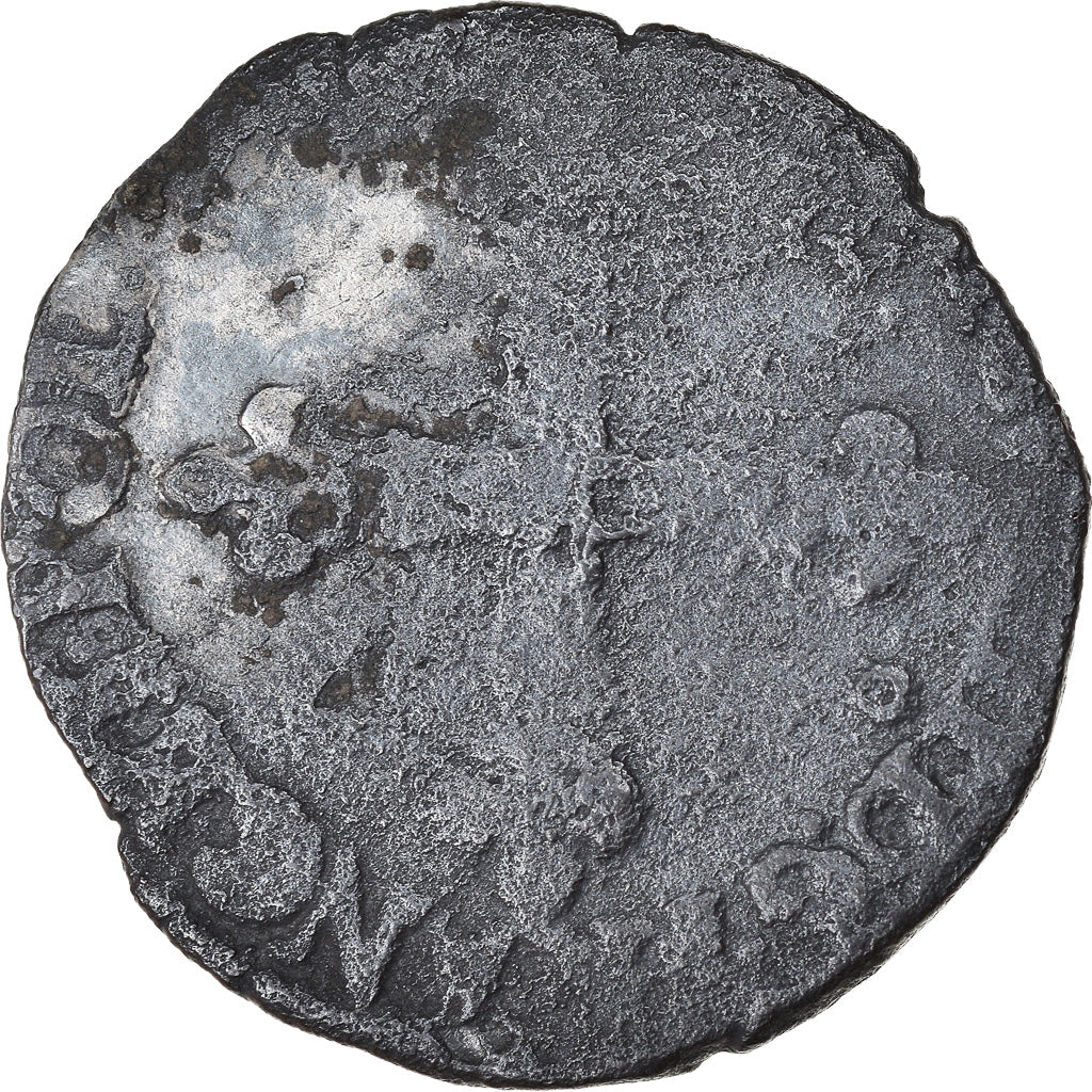 Moneta, Francja, Henri III, 1/8 Ecu, Uncertain date, Rennes, F(12-15), Srebro