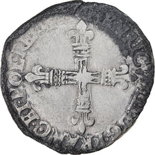 Münze, Frankreich, Henri III, 1/8 Ecu, Uncertain date, Nantes, S+, Silber