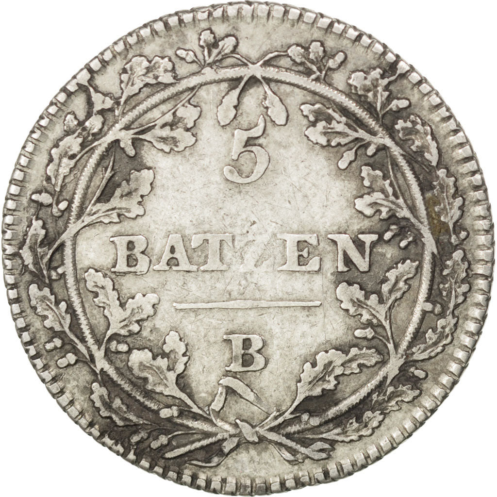Coin, Switzerland, 5 Batzen, 1799, Bern, EF(40-45), Silver, KM:A9