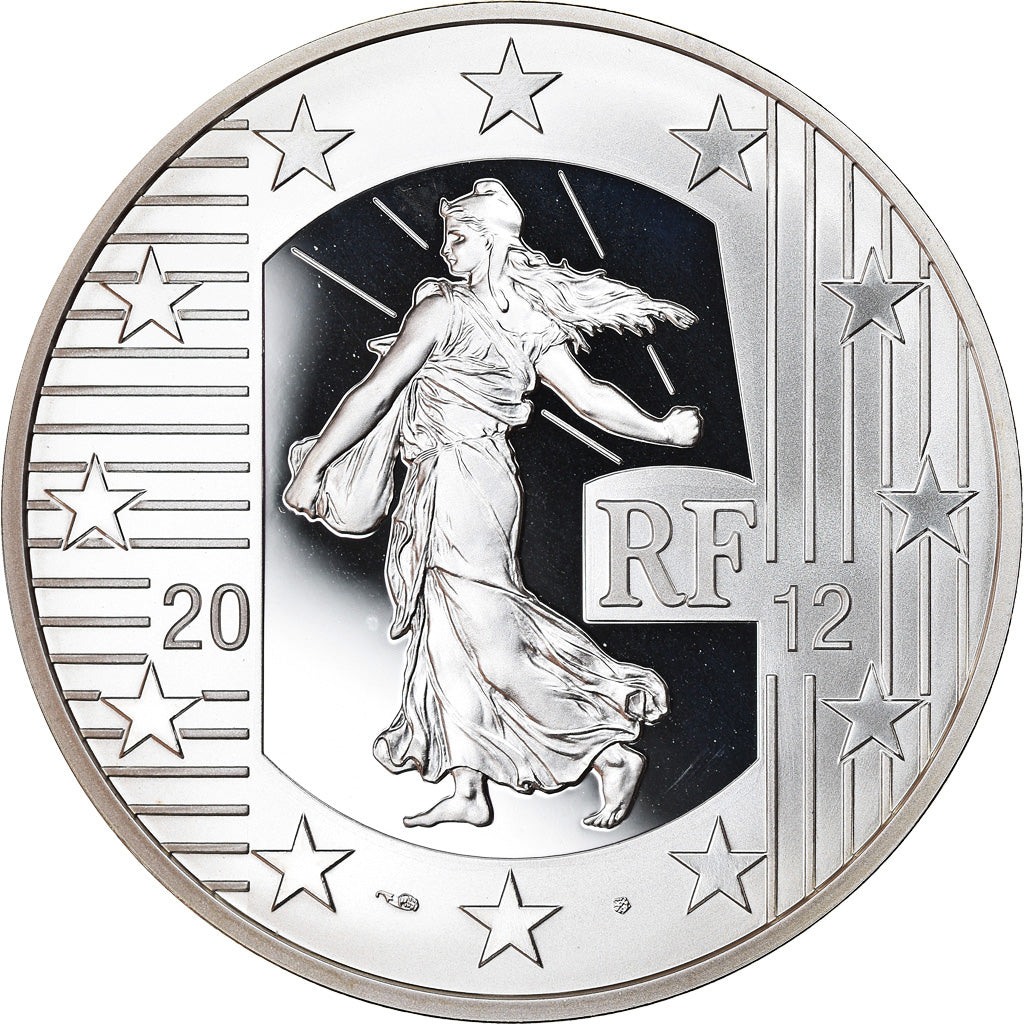 France, Monnaie de Paris, 10 Euro, 10 ans de l'Euro, 2012, Proof, MS(65-70)