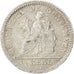 GUATEMALA, 1/2 Real, Medio, 1895, KM #165, AU(50-53), Silver, 1.59