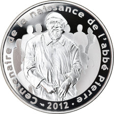 France, Monnaie de Paris, 10 Euro, Abbé Pierre, 2012, Proof, MS(65-70), Silver