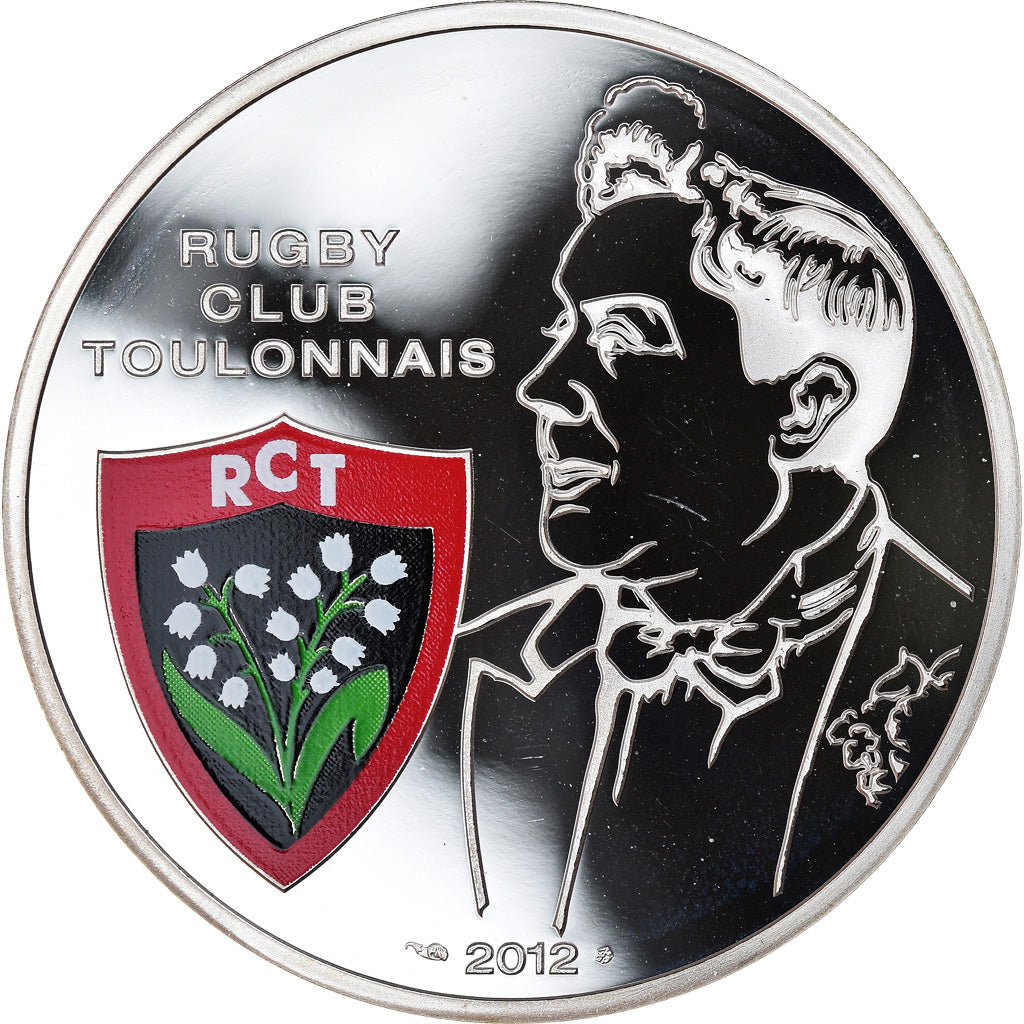 France, Monnaie de Paris, 10 Euro, Rugby Club Toulonnais, 2012, Proof