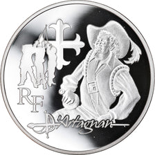 France, Monnaie de Paris, 10 Euro, D'Artagnan, 2012, Proof, MS(65-70), Silver