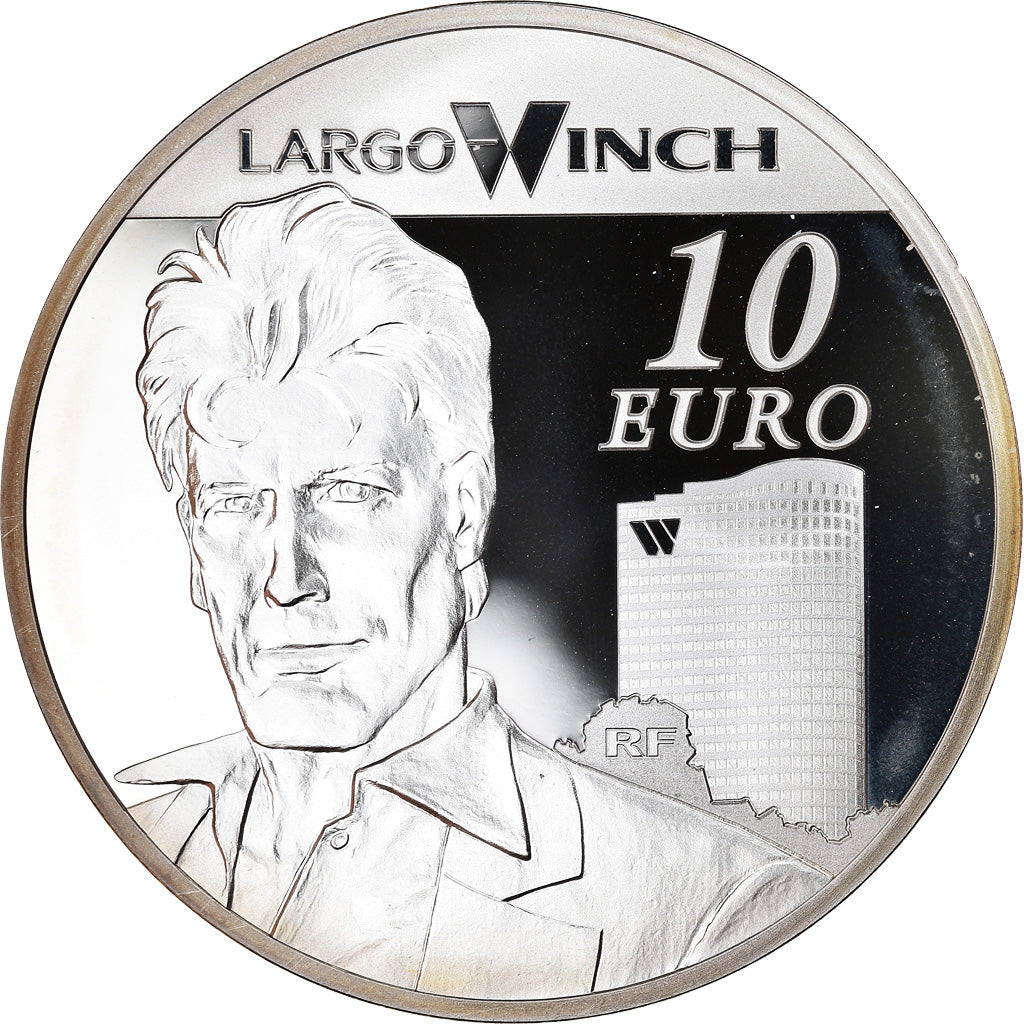 France, Monnaie de Paris, 10 Euro, Largo Winch, 2012, Proof, FDC, Argent