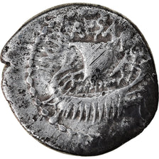 Moneda, Octavian, Quinarius, 36-35 BC, Uncertain Mint, Very rare, BC+, Plata