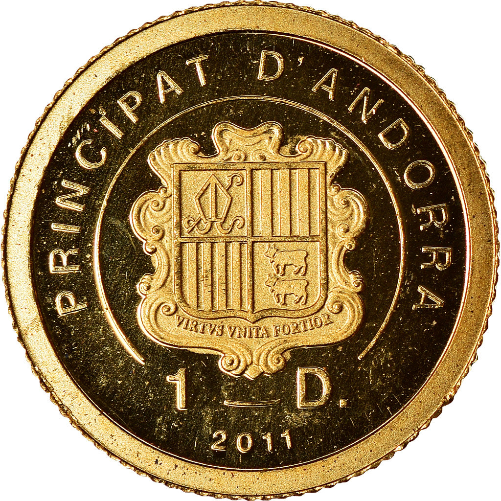 Coin, Andorra, Napoléon Bonaparte, Diner, 2011, MS(65-70), Gold