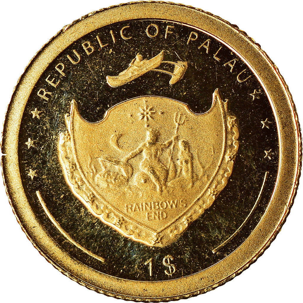 Moneta, Palau, Hercule, Dollar, 2009, FDC, Oro