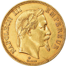 Coin, France, Napoleon III, 100 Francs, 1869, Strasbourg, EF(40-45), Gold
