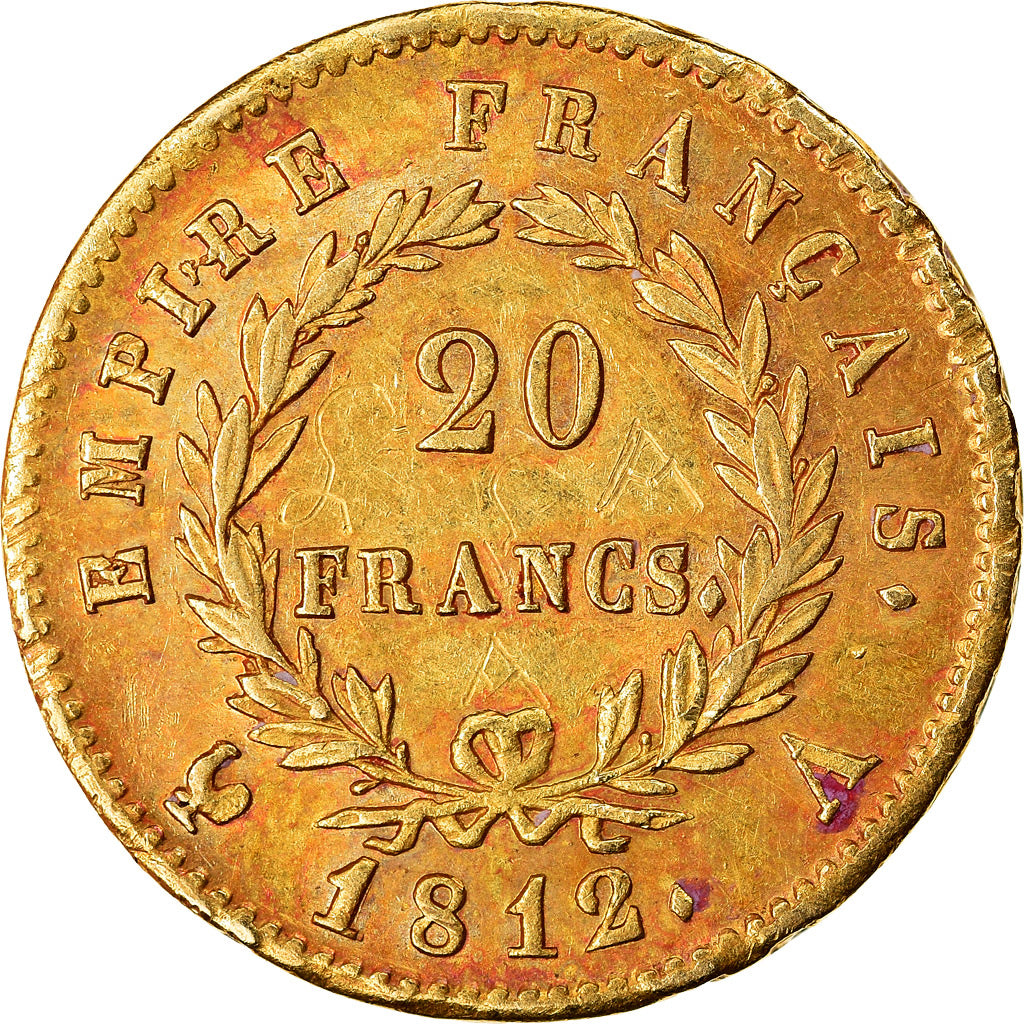 Coin, France, Napoléon I, 20 Francs, 1812, Paris, EF(40-45), Gold, KM:695.1