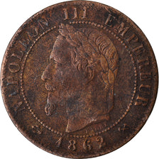 Monnaie, France, Napoleon III, Centime, 1862, Bordeaux, TB+, Bronze, Gadoury:87