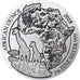 Coin, Rwanda, Giraffes, 50 Francs, 2018, 1 Oz, MS(65-70), Silver