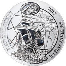 Coin, Rwanda, Santa Maria, 50 Francs, 2017, 1 Oz, MS(65-70), Silver