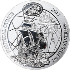 Coin, Rwanda, Santa Maria, 50 Francs, 2017, 1 Oz, MS(65-70), Silver