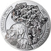 Coin, Rwanda, Hippopotamus, 50 Francs, 2017, 1 Oz, MS(65-70), Silver
