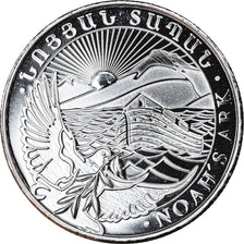 Coin, Armenia, Noah's Ark, 100 Dram, 2019, 1/4 Oz, MS(65-70), Silver