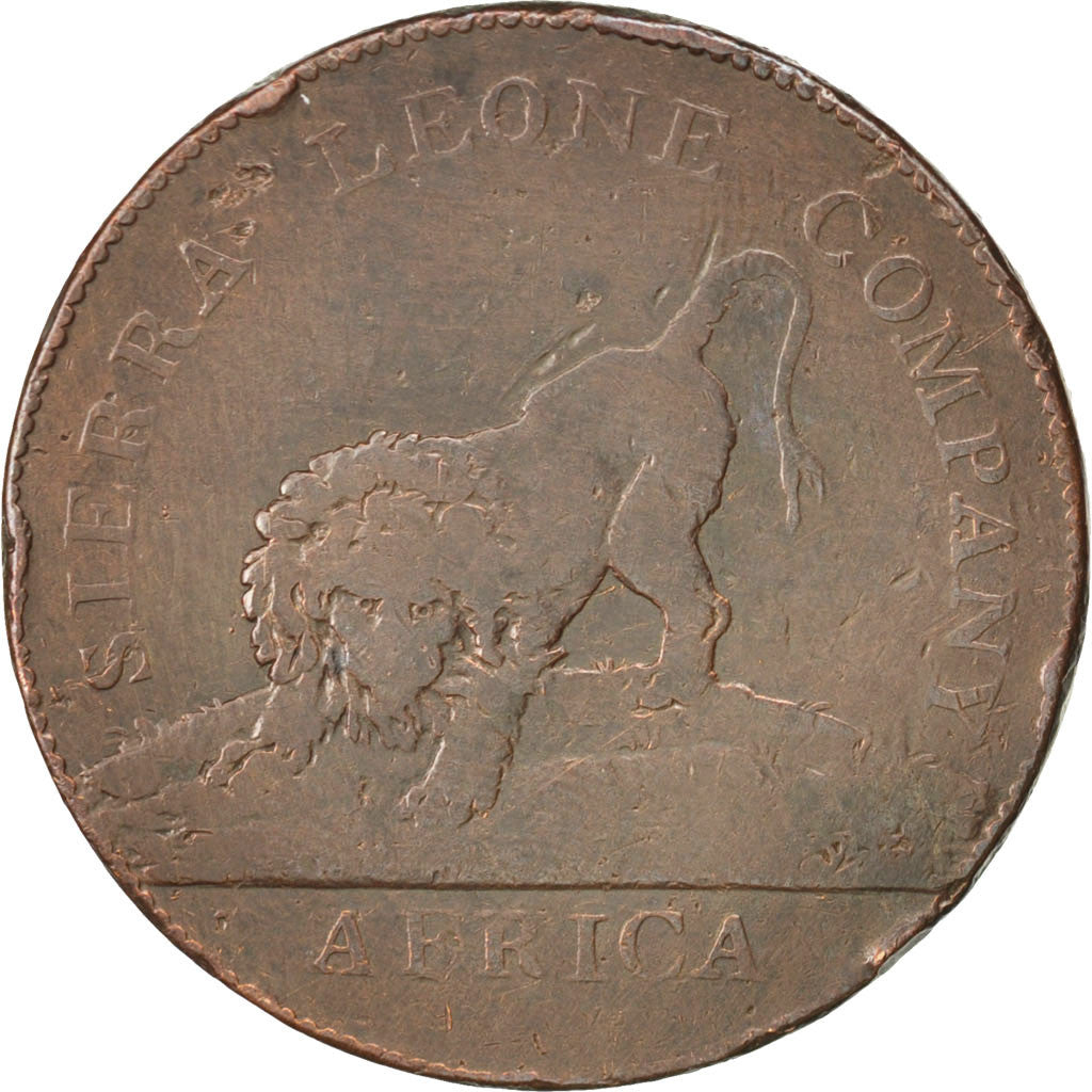 Coin, Sierra Leone, Penny, 1791, VF(20-25), Bronze, KM:2.1