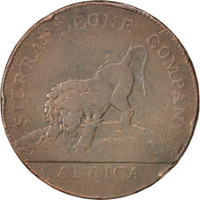 Moneda, Sierra Leona, Penny, 1791, BC+, Bronce, KM:2.1