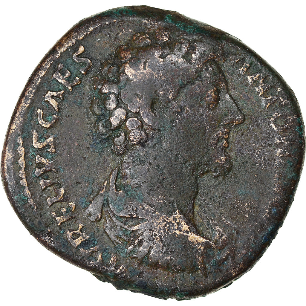 Coin, Marcus Aurelius, Sestertius, 155-156, Rome, VF(30-35), Bronze, RIC:1325