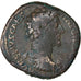Coin, Marcus Aurelius, Sestertius, 155-156, Rome, VF(30-35), Bronze, RIC:1325