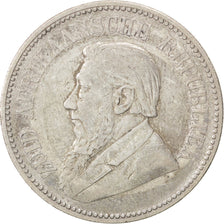 SOUTH AFRICA, 2-1/2 Shillings, 1896, KM #7, EF(40-45), Silver, 13.97