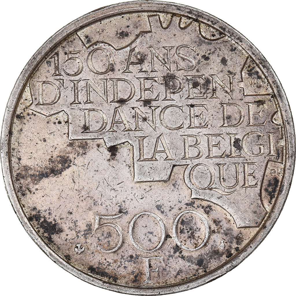 Coin, Belgium, 500 Francs, 500 Frank, 1980, Brussels, EF(40-45), Silver, KM:161a