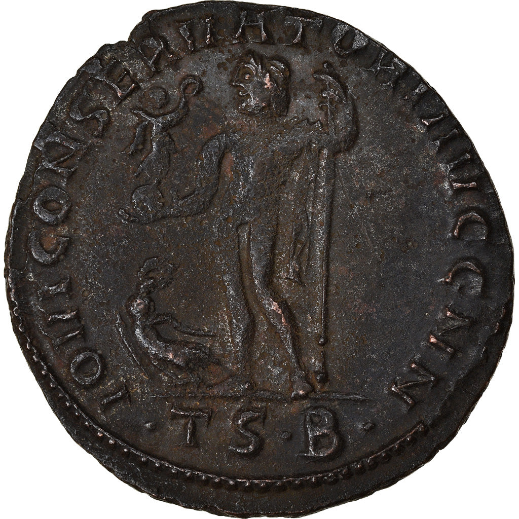Coin, Maximinus II, Follis, 312-313, Thessalonica, AU(50-53), Bronze, RIC:61a