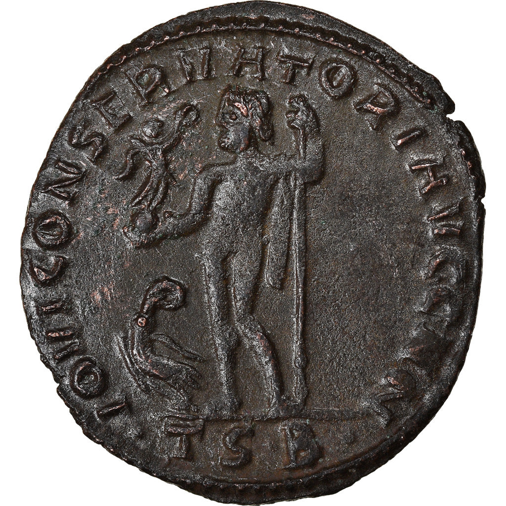 Moneta, Maximinus II, Follis, 312-313, Thessalonica, AU(50-53), Bronze, RIC:61a