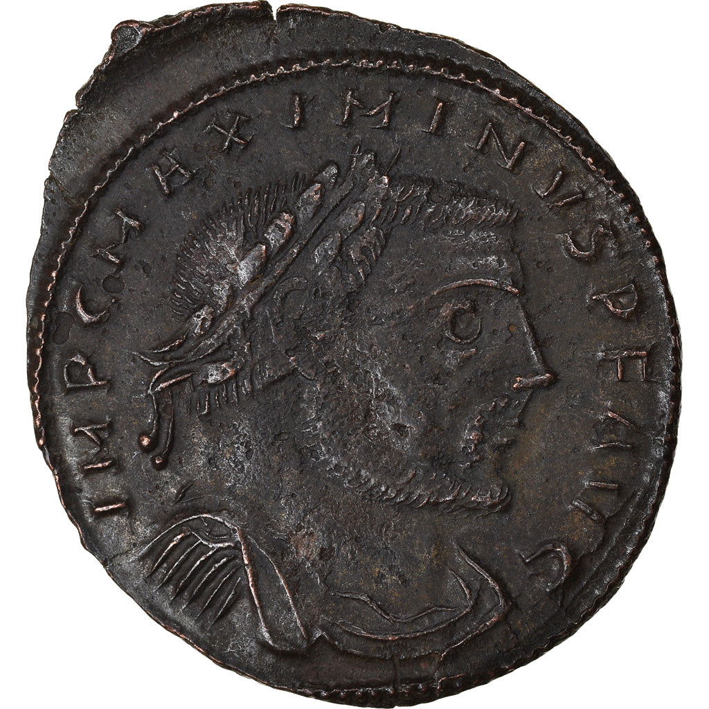 Moneta, Maximinus II, Follis, 312-313, Thessalonica, AU(50-53), Bronze, RIC:61a