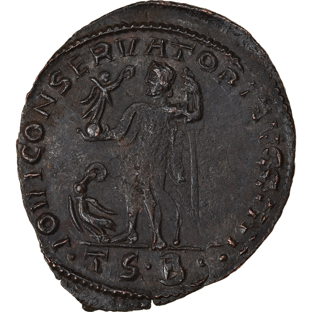 Moneta, Maximinus II, Follis, 312-313, Thessalonica, AU(50-53), Bronze, RIC:61a