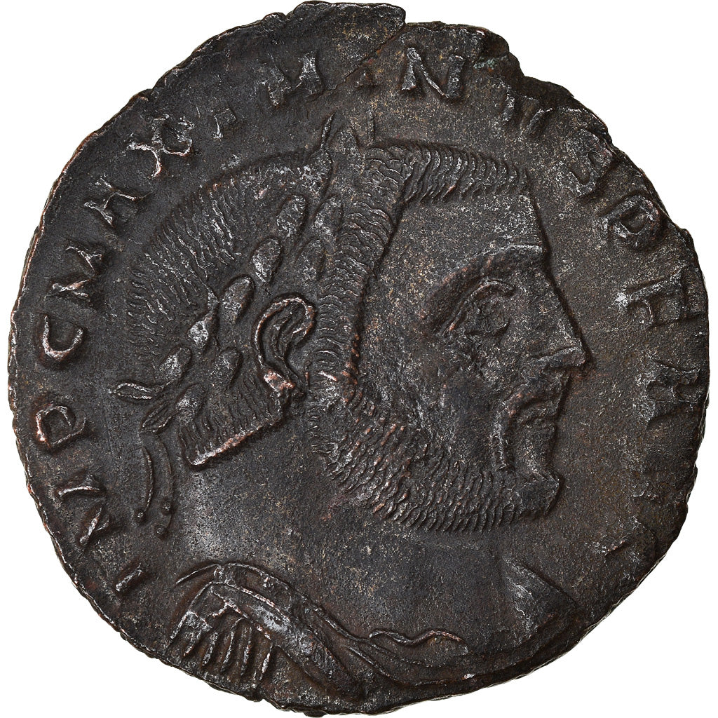 Coin, Maximinus II, Follis, 312-313, Thessalonica, AU(50-53), Bronze, RIC:61a