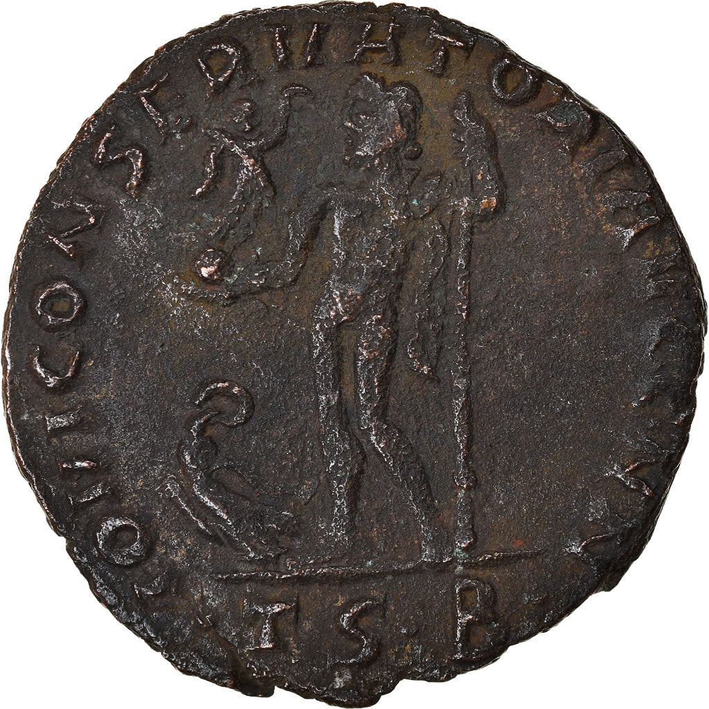 Coin, Maximinus II, Follis, 312-313, Thessalonica, AU(50-53), Bronze, RIC:61a